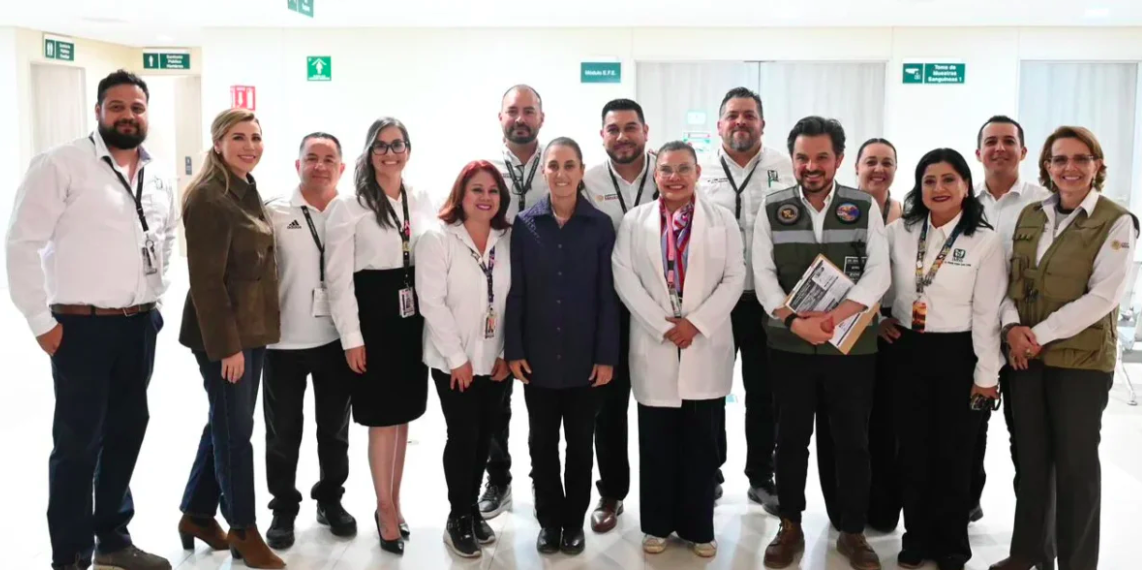 Claudia Sheinbaum supervisa el Hospital General Regional No. 23