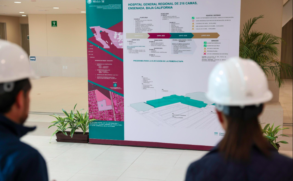 Participación de ingenieros militares en la construcción del hospital