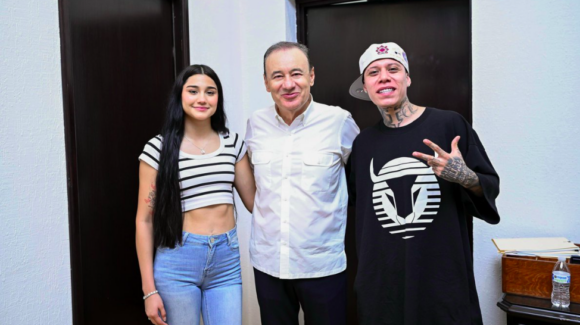 Durazo se reúne con Santa Fe Klan y Camila Zamorano en Sonora