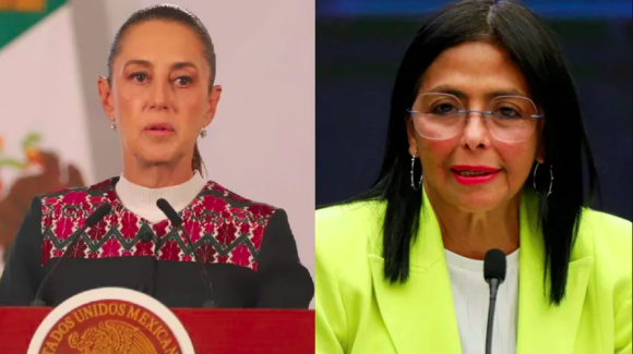 Sheinbaum sostuvo llamada con con Delcy Rodríguez, presidenta encargada de Venezuela