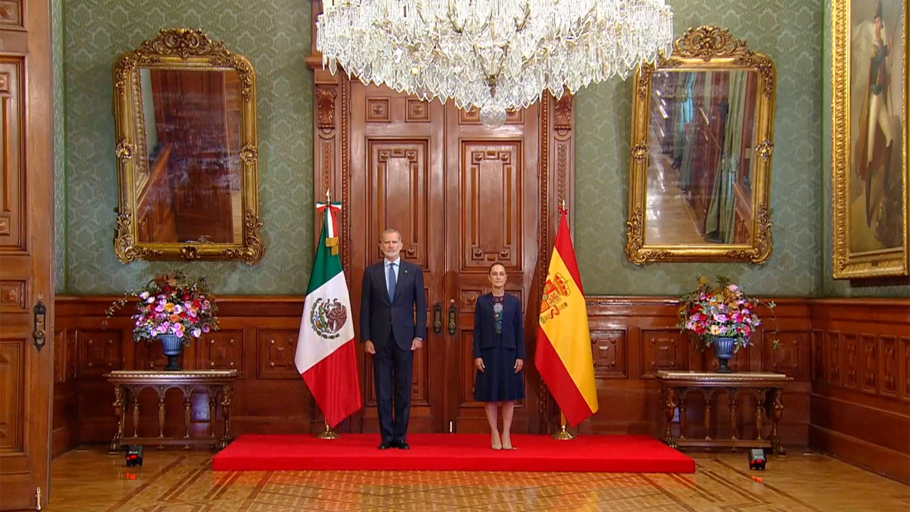 Sheinbaum y Felipe VI reanudan el diálogo entre México y España con encuentro en Palacio Nacional.