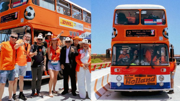 Gobierno de Nuevo León recibe a la ‘Ola Naranja’ en la Aduana Colombia