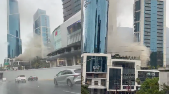 VIDEOS: Se reporta conato de incendio en el Metropolitan Center de San Pedro Garza García