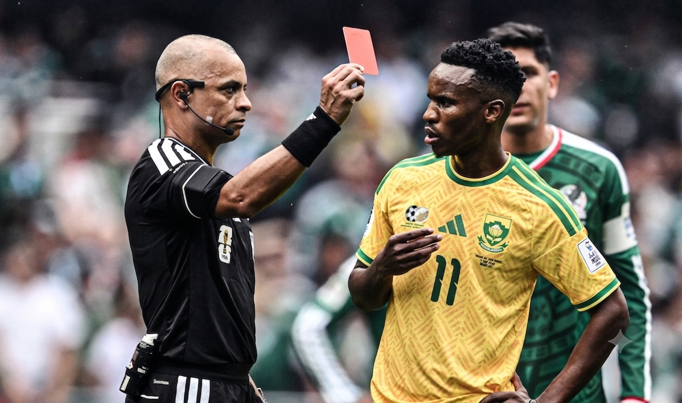 Mundial 2026: Tres partidos de castigo para sudafricano que golpeó al ‘Piojo’ Alvarado