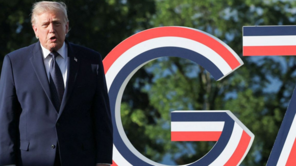 Trump insiste en que el crimen organizado gobierna a México: “Es triste”, dice desde el G7