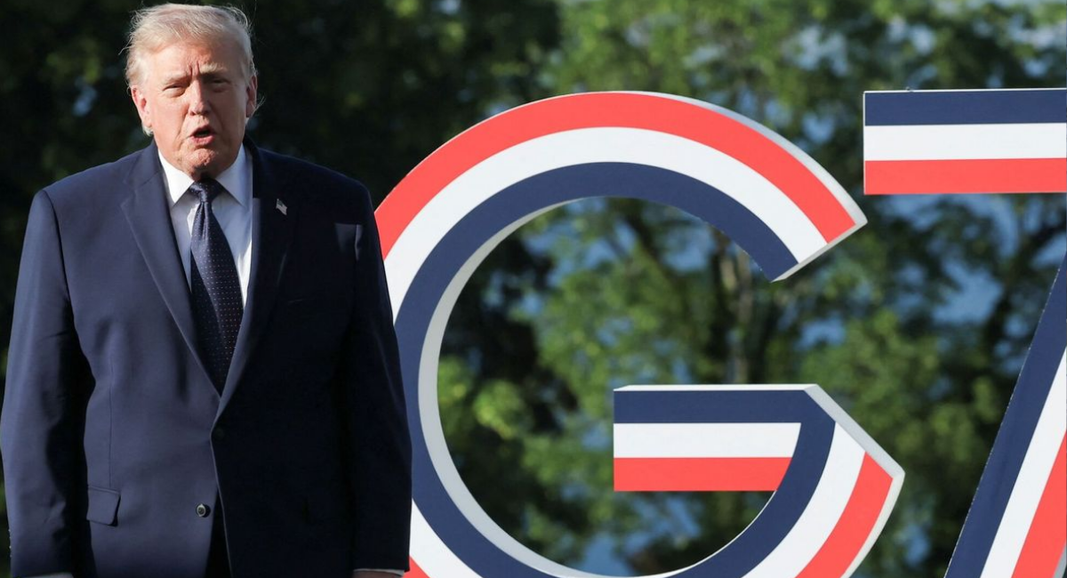 Trump insiste en que el crimen organizado gobierna a México: "Es triste", dice desde el G7