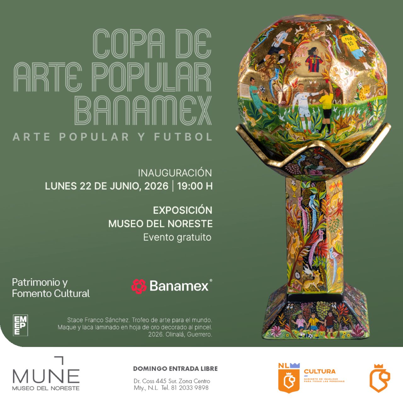 Llega al Museo del Noreste en Monterrey la exposición 'Copa de Arte Popular Banamex'