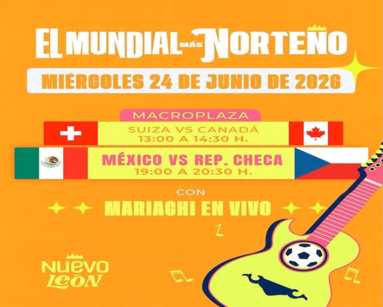 El Gobierno de Nuevo León invita a disfrutar de los partidos de fútbol en pantalla gigante