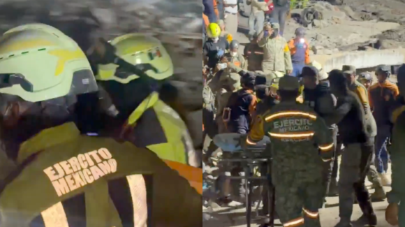 Ejército Mexicano rescata a un niño de 9 años en Venezuela tras permanecer 72 horas bajo escombros