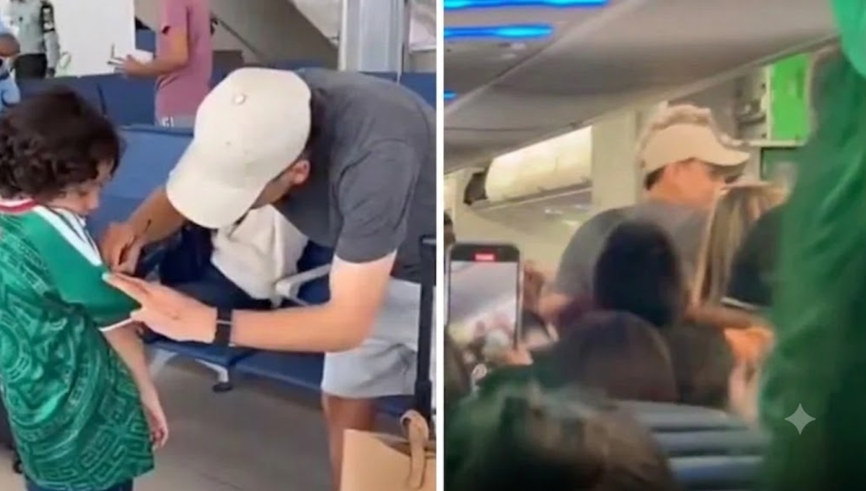 Morita fue ovacionado por aficionados mexicanos durante un vuelo a Tijuana tras su participación en el Mundial 2026