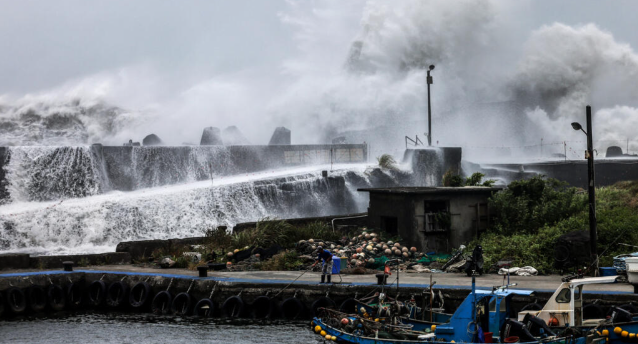 Tifón Bavi deja 87 heridos en Taiwán; China evacúa a 1.71 millones ante llegada del temporal