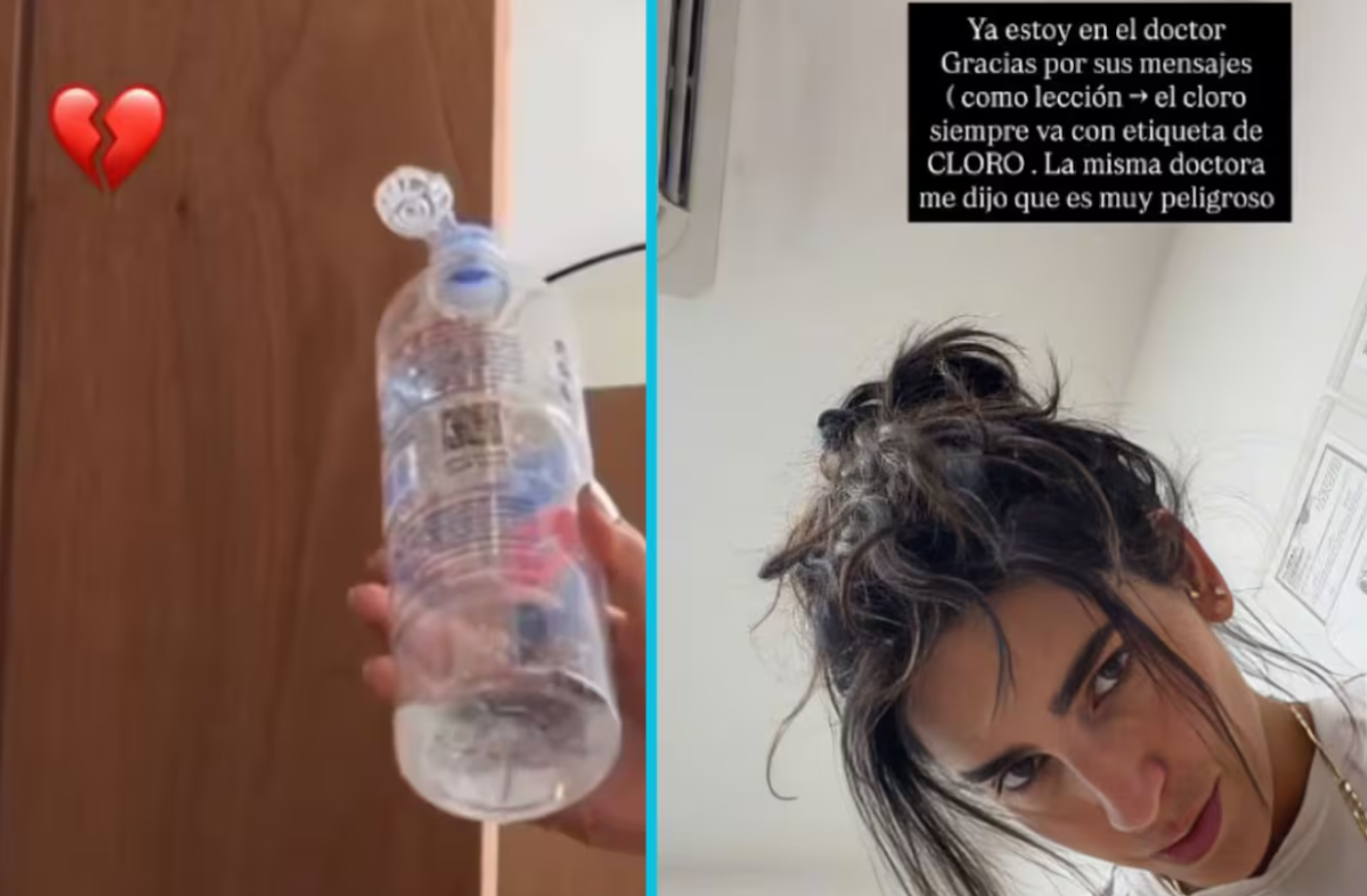 Bárbara de Regil termina en emergencias tras beber cloro por accidente al confundirlo con agua