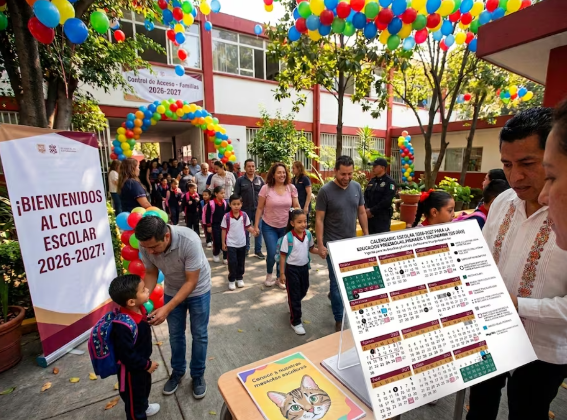 SEP publica calendario del ciclo escolar 2026-2027: Así quedaron las fechas de clases, vacaciones y puentes