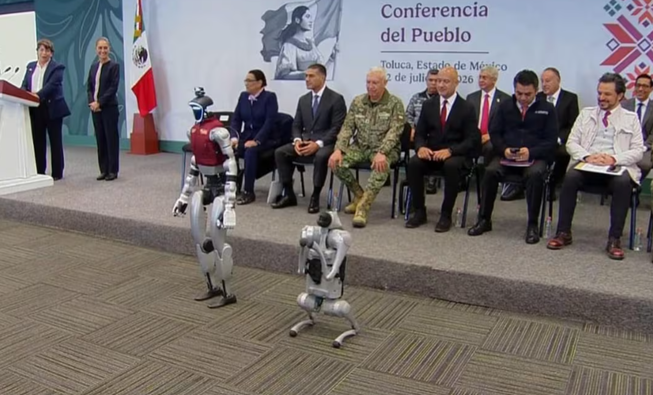 Sheinbaum y Delfina Gómez presentan a CeCi y K5, asistentes inteligentes del C5 del Estado de México