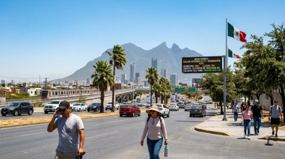 Clima en Monterrey hoy 25 de julio de 2026: Calor de 35°C y cielo medio nublado