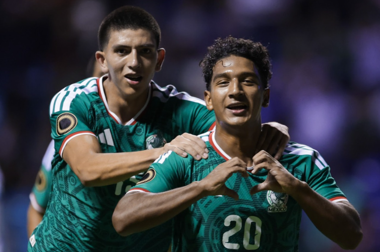México golea a Guatemala y avanza como líder del Grupo A en el Campeonato de Concacaf Sub-20