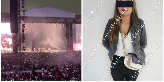 Detienen a mujer por robo de celulares en concierto de Grupo Firme en el Estadio GNP