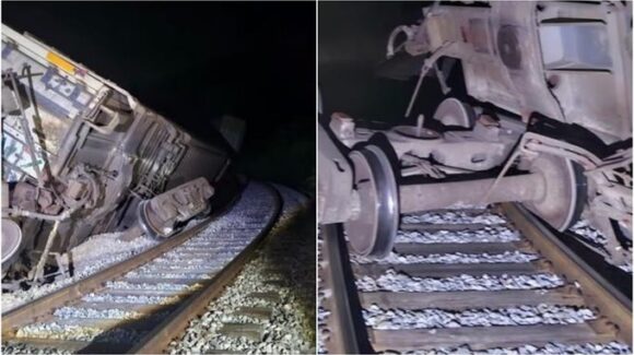Descarrila tren de carga del Corredor Interoceánico en Oaxaca; no se reportan lesionados