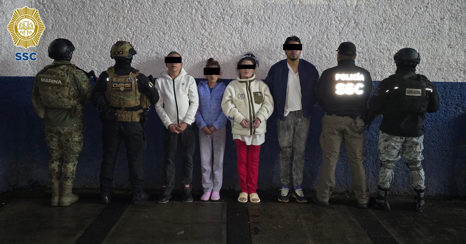 Cae célula criminal en la Cuauhtémoc: SSC detiene a cuatro tras cateos en las colonias Guerrero y Buenavista