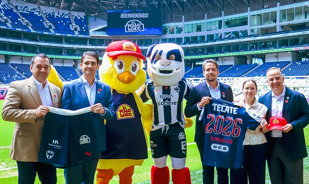 El Club de Futbol Monterrey y El Pollo Loco formalizan una alianza comercial