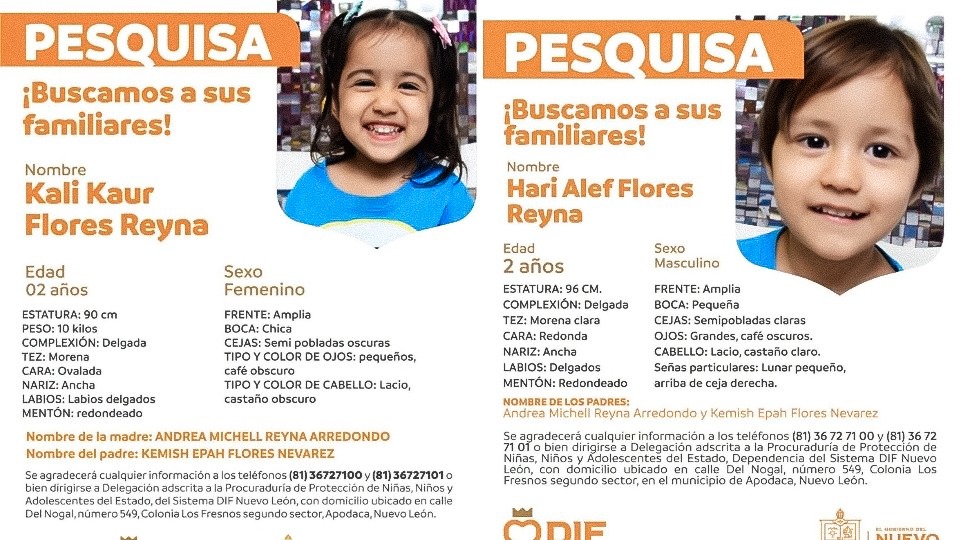 Revisará DIF bienestar de Hari y Kali, menores sustraídos de guardería
