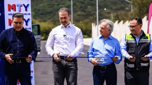 Adrián de la Garza inaugura nueva ampliación vial en avenida Pedro Infante de Monterrey