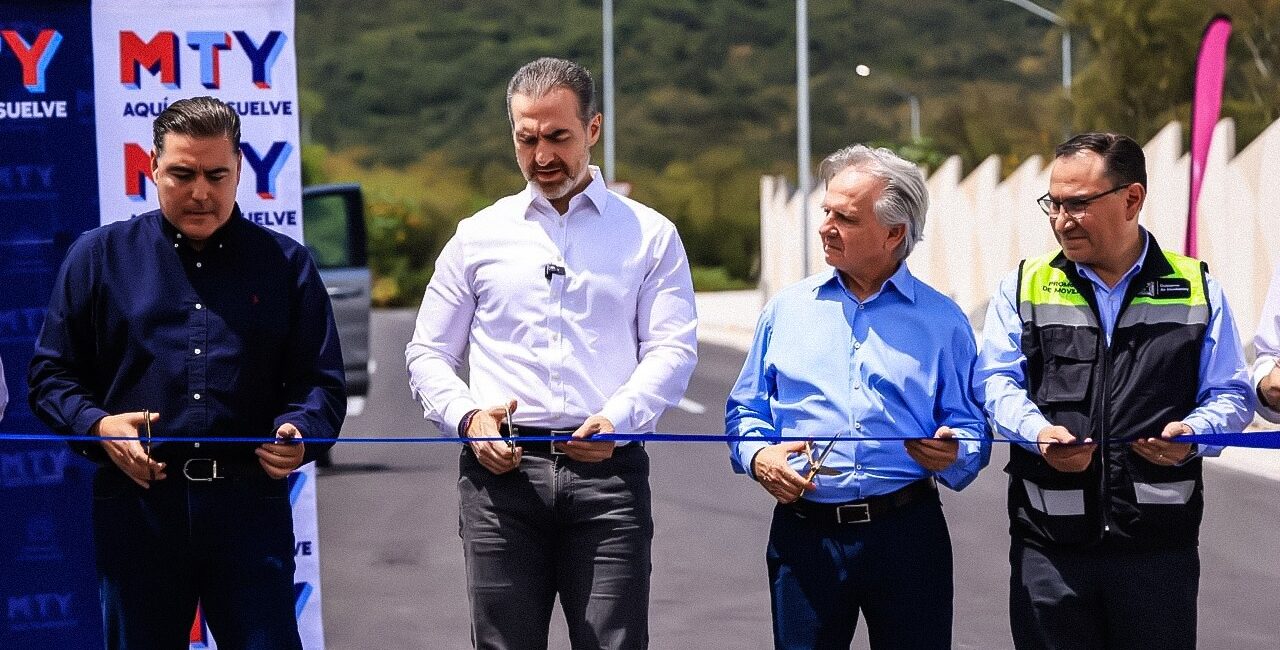 Inaugura el Gobierno de Monterrey la ampliación de la avenida Pedro Infante en el sector poniente