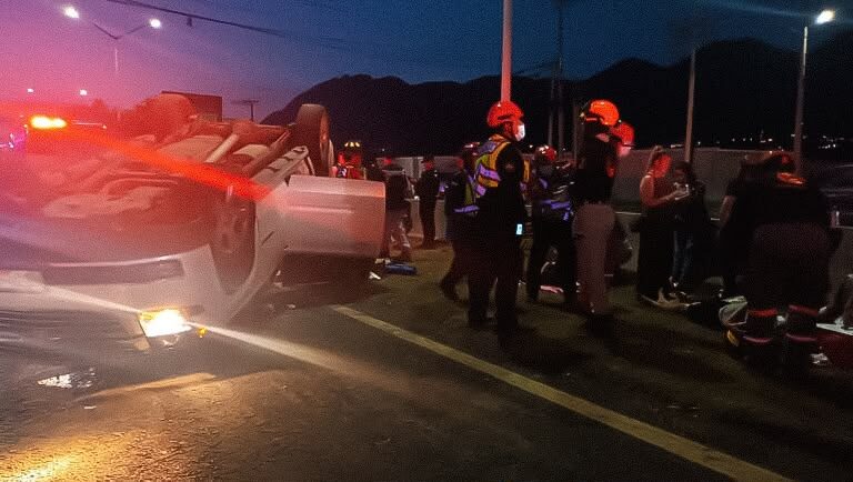 Percance en la Carretera Nacional deja seis lesionados y reaviva el llamado a la precaución vial