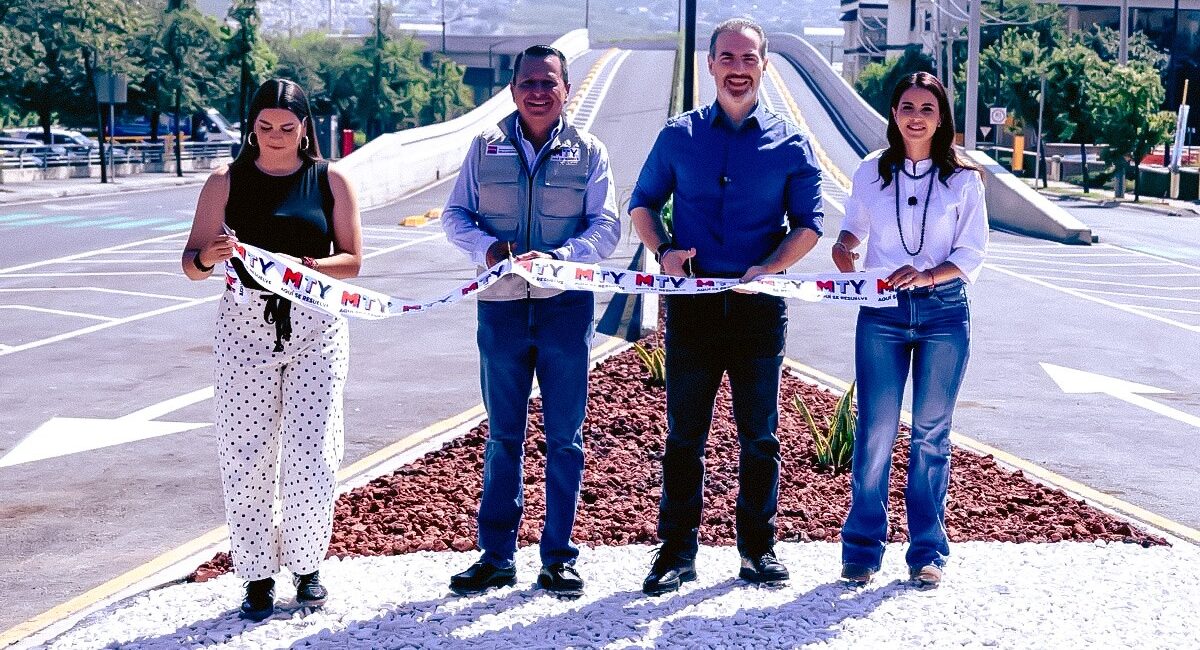 Entrega el Gobierno de Monterrey dos obras clave del Circuito Vial El Huajuco para agilizar la movilidad en la Carretera Nacional