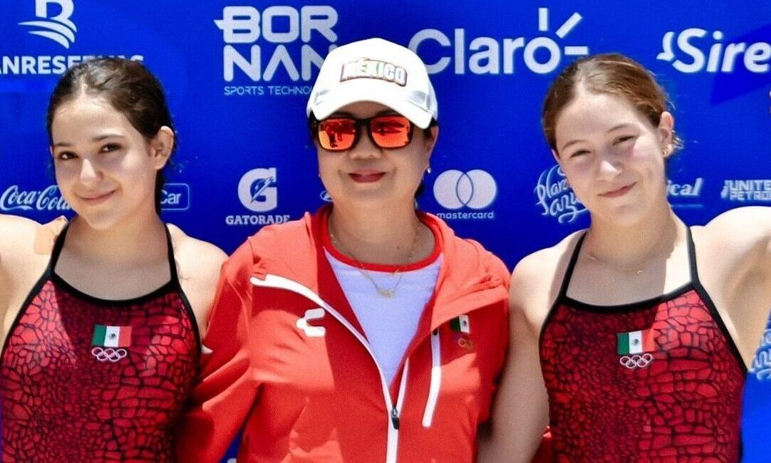 Conquista la regia Rut Páez, junto a la tapatía Zyanya Parra, el primer oro para México en clavados en Santo Domingo 2026