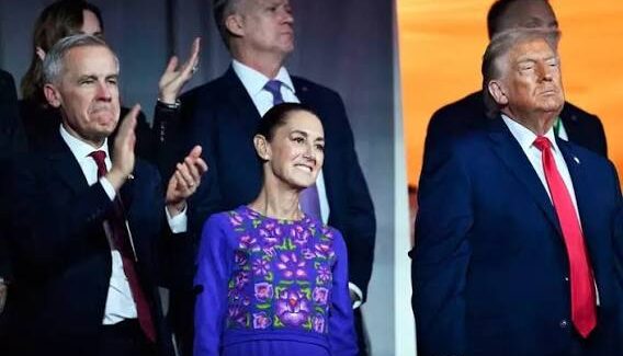 Claudia Sheinbaum llega al MetLife Stadium de Nueva York para asistir a la final del Mundial 2026 entre Argentina y España