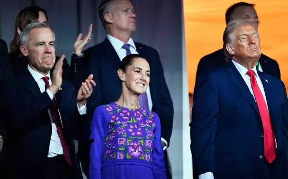 Claudia Sheinbaum llega al MetLife Stadium de Nueva York para asistir a la final del Mundial 2026 entre Argentina y España