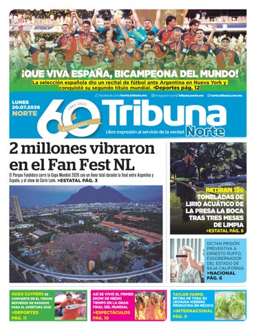 Cubierta de la versión impresa del 19 Jul 2026