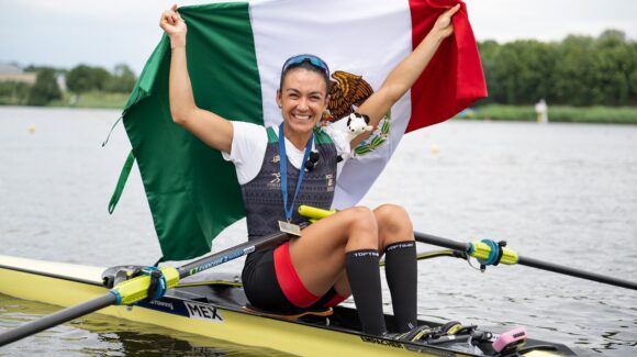 La mexicana Kenia Lechuga gana medalla de oro en el Campeonato Mundial de Remo 2026 en Ámsterdam, Países Bajos