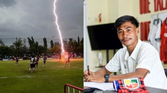 VIDEO: Un futbolista tailandés de 24 años muere tras ser alcanzado por un rayo durante un partido