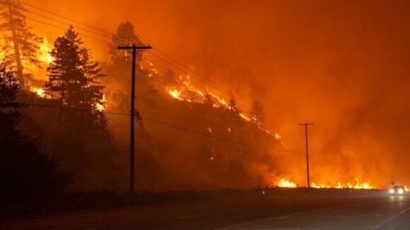 Incendios forestales avanzan en Columbia Británica, Canadá, y destruyen decenas de viviendas