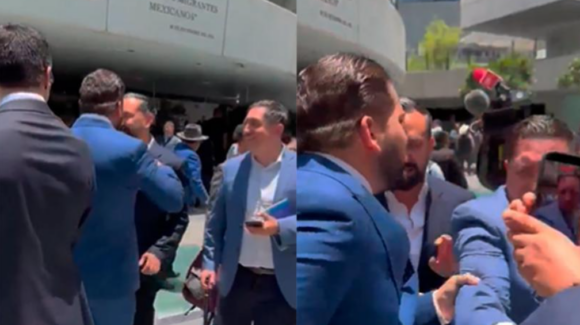 Diputados Arturo Ávila y Carlos Gutiérrez Mancilla se enfrentan a empujones e insultos en el Senado