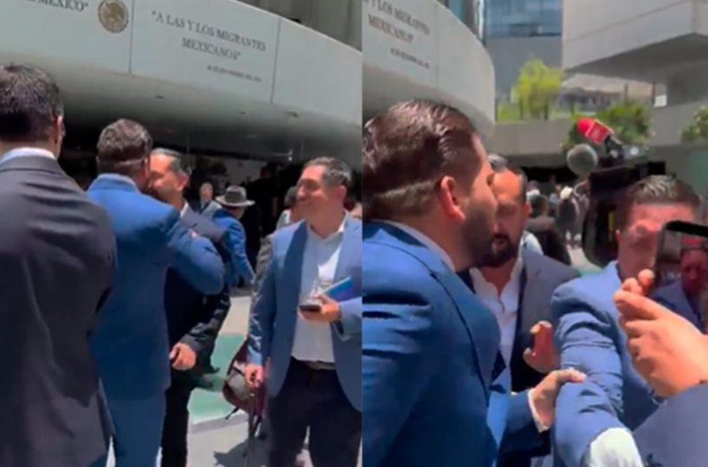 Diputados Arturo Ávila y Carlos Gutiérrez Mancilla se enfrentan a empujones e insultos en el Senado