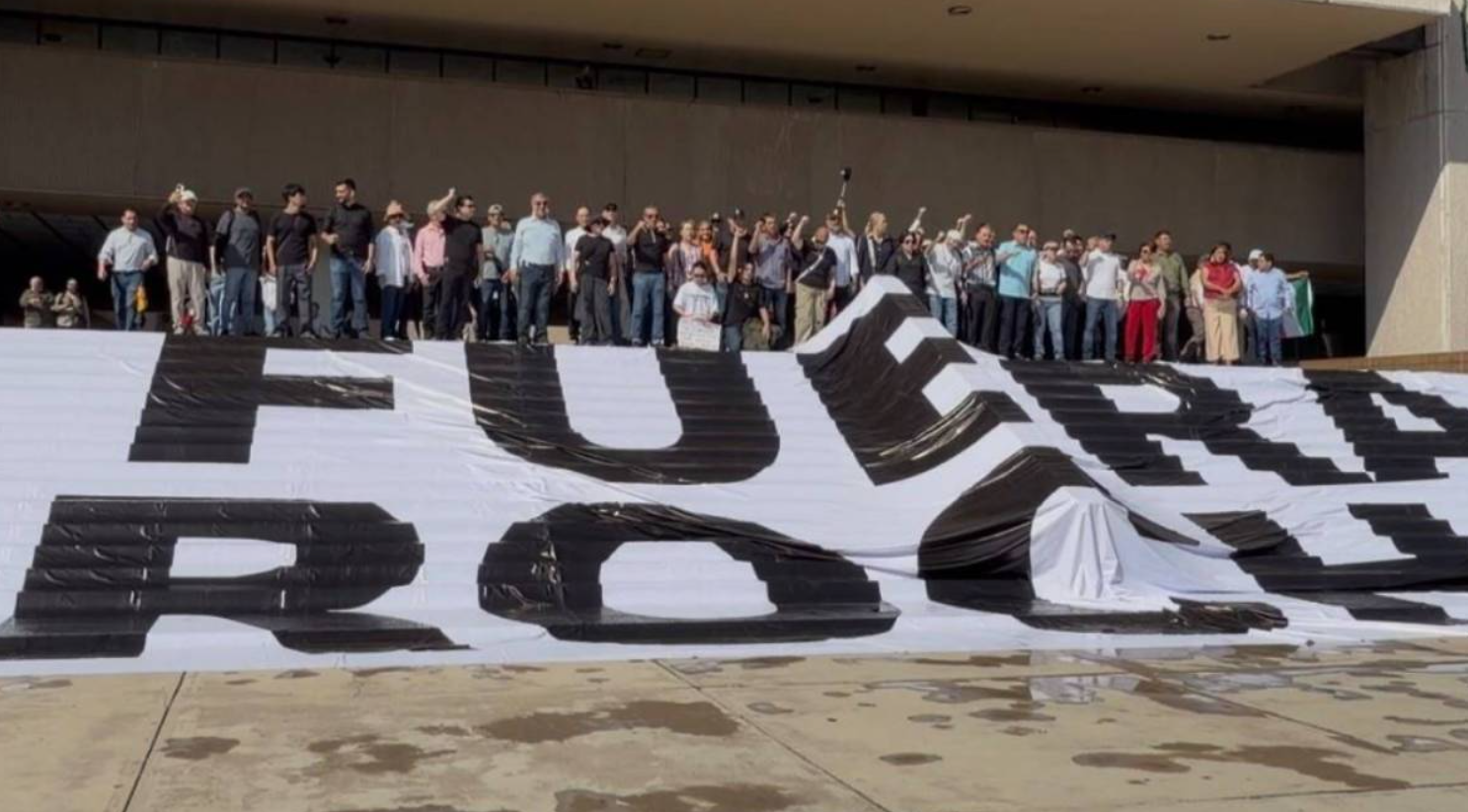 “¡Fuera Rocha!”: Ciudadanos protestan contra el gobernador de Sinaloa y piden la salida de todo su gabinete