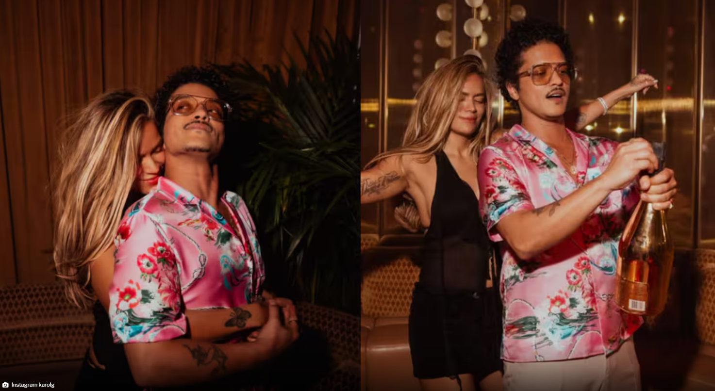 Bruno Mars desata rumores de romance con una latina: ¿Su mensaje fue una indirecta para Karol G?