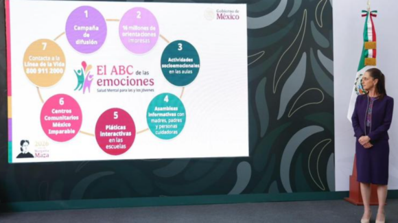 Sheinbaum presenta ‘ABC de las emociones’, estrategia nacional para escuchar y acompañar a jóvenes