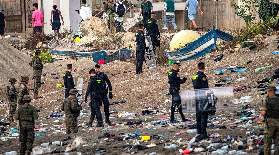 Migrantes cruzan hacia la ciudad española de Ceuta; reportan al menos 72 muertes