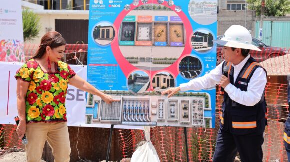 Clara Brugada supervisa obras hidráulicas para mitigar inundaciones en Tláhuac