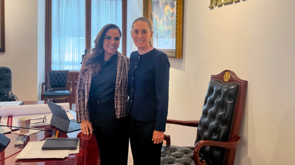 Sheinbaum y Mara Lezama unen esfuerzos contra la crisis de sargazo en Quintana Roo