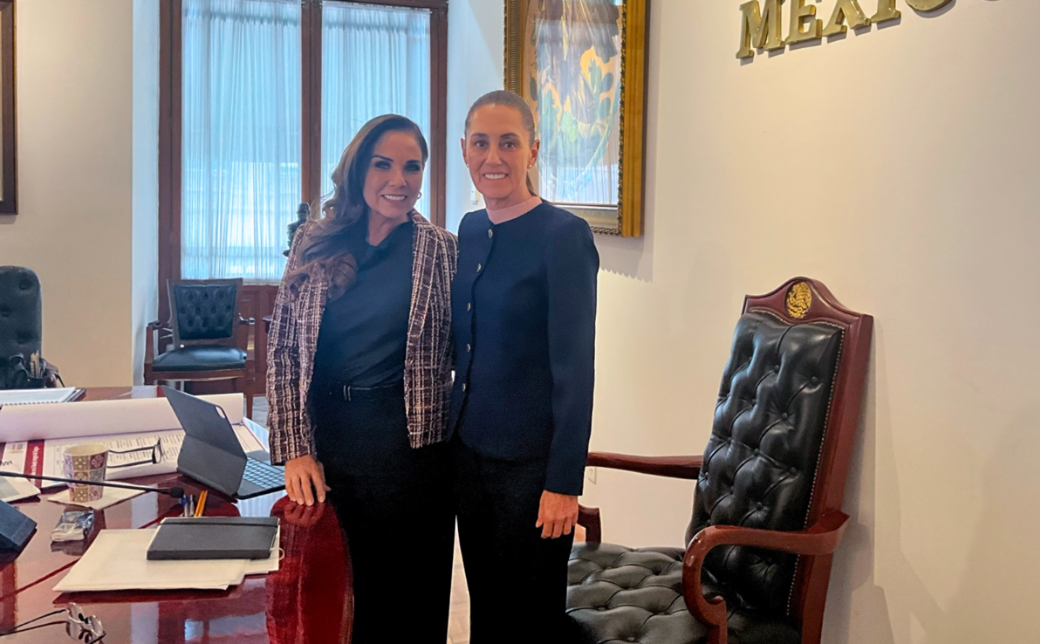 Sheinbaum y Mara Lezama unen esfuerzos contra la crisis de sargazo en Quintana Roo