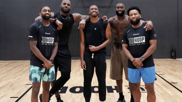 NBA: LeBron James ya se entrena junto a Jaylen Brown y Tyrese Maxey previo a jugar juntos en los Sixers