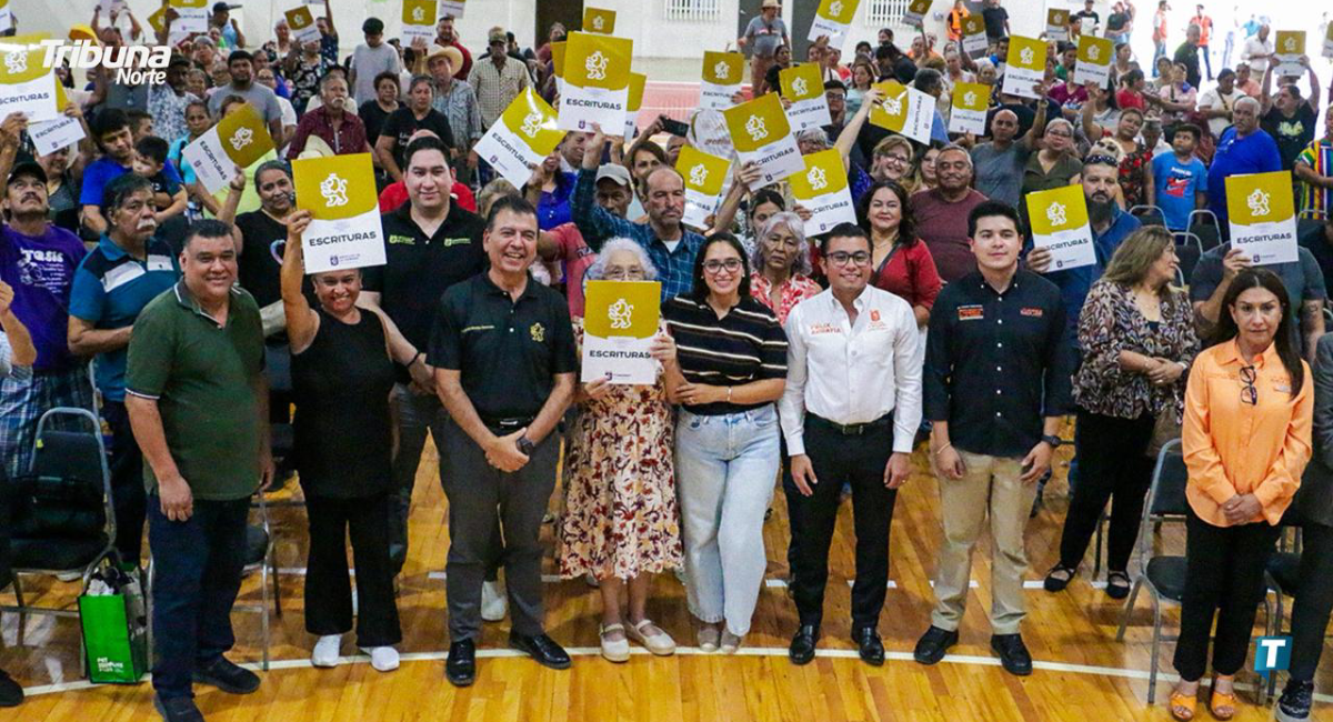 Regularizan patrimonio de 96 familias en Juárez; suman más de 14 mil escrituras en el estado