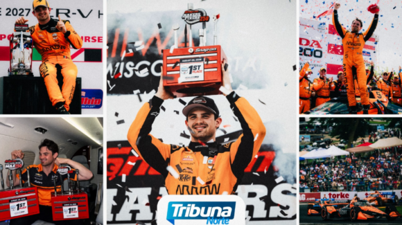 Patricio ‘Pato’ O’Ward conquista la victoria en el óvalo de Milwaukee en la serie IndyCar