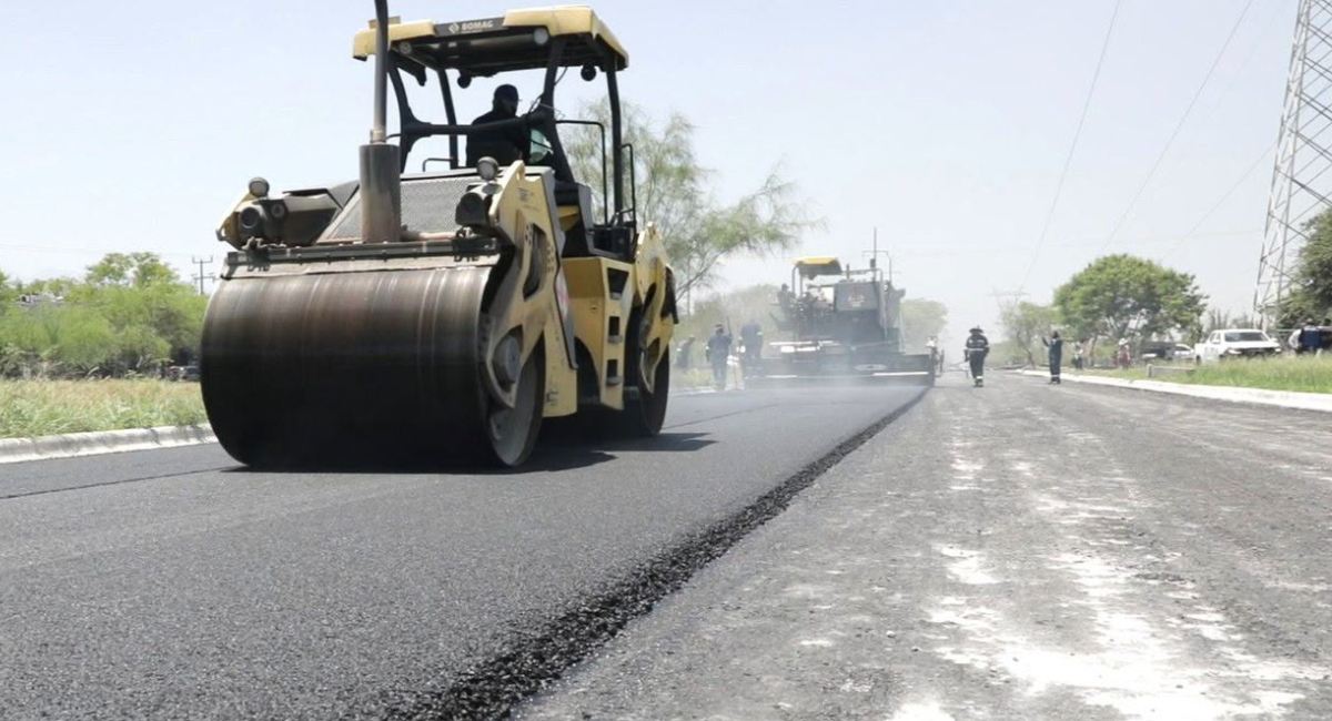 Alcanza un 80 por ciento de avance la construcción de la avenida Constitución en Escobedo