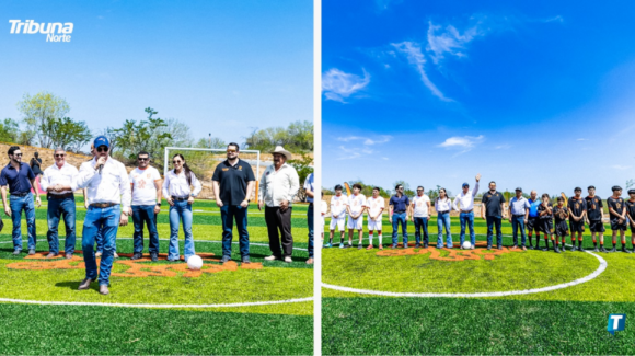 Gobierno de NL inaugura la cancha de fútbol número 605 en el Parque Estatal El Cuchillo